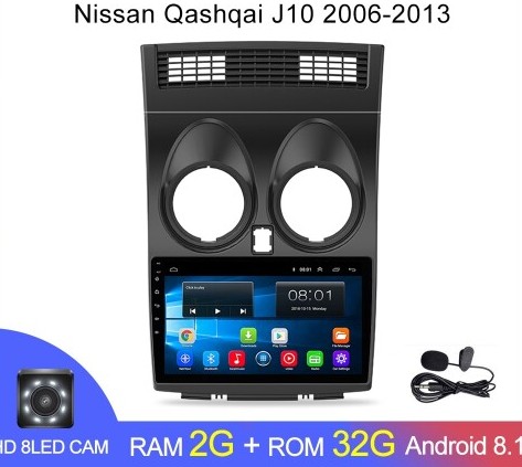   Android 1G-16G Nissan Qashqai J10 2006-2013